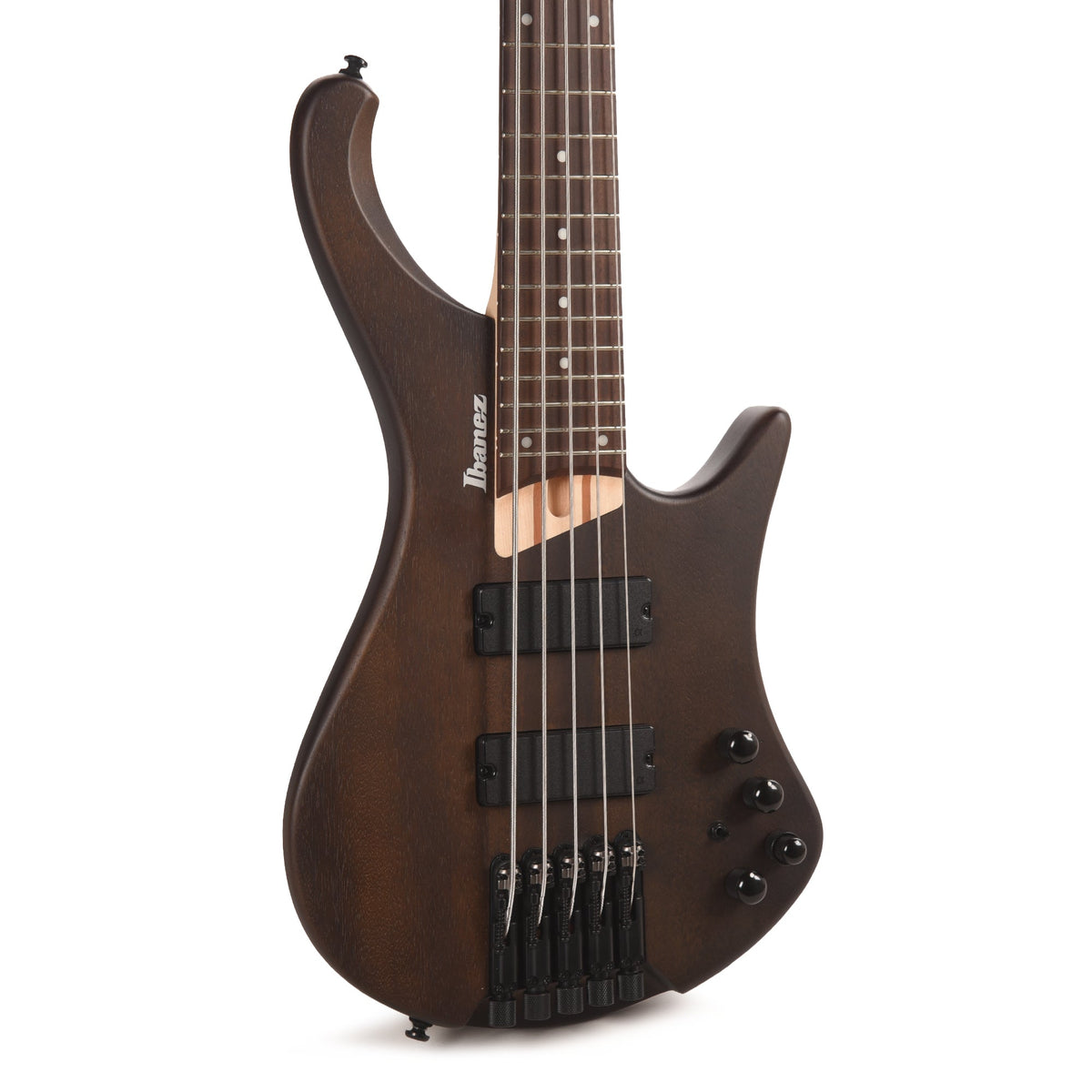 Ibanez EHB605WNF EHB Ergonomic Headless Bass 5-String Walnut Flat - MUSICTONER