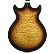 Ibanez AM93QM Artcore Expressionist Semi-Hollow Body Antique Yellow Sunburst w/Ibanez Hardshell Case - MUSICTONER