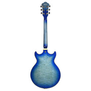 Ibanez AM93QM Artcore Expressionist Semi-Hollow Body Jet Blue Burst w/Ibanez Hardshell Case - MUSICTONER