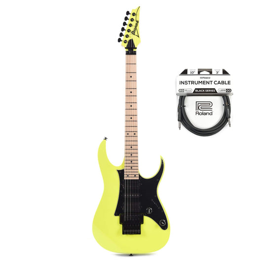 Ibanez RG550 RG Genesis Collection Desert Yellow Cable Bundle - MUSICTONER
