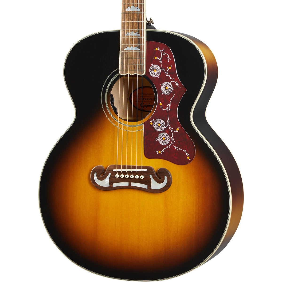 Epiphone Inspired By Gibson J-200 Acoustic Guitar, Aged Vintage Sunburst Gloss