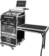 Marathon MA-11M16UCTLT Amp Rack with DJ Table and Wheels