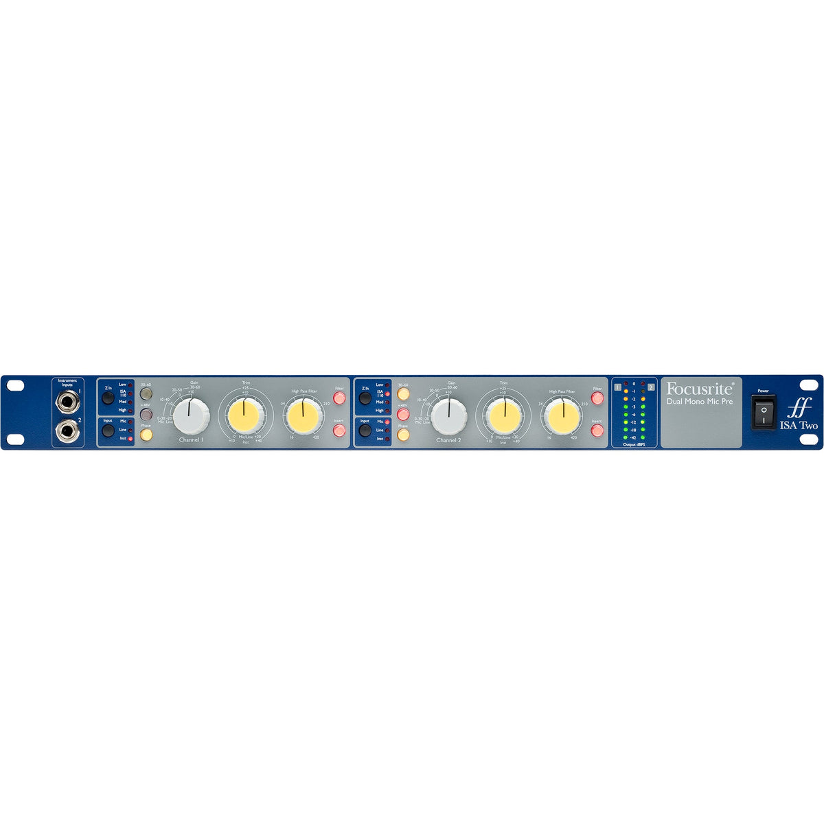 Focusrite ISA Two Classic Dual Mono Transformer Based Microphone Preamp