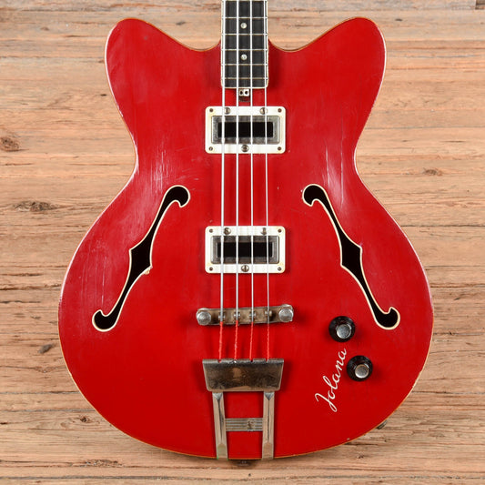 Jolana Studio Bass Red 1970s - MUSICTONER