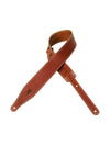 Levy's 2 1/2" Wide Walnut Veg-tan Leather Guitar Strap.