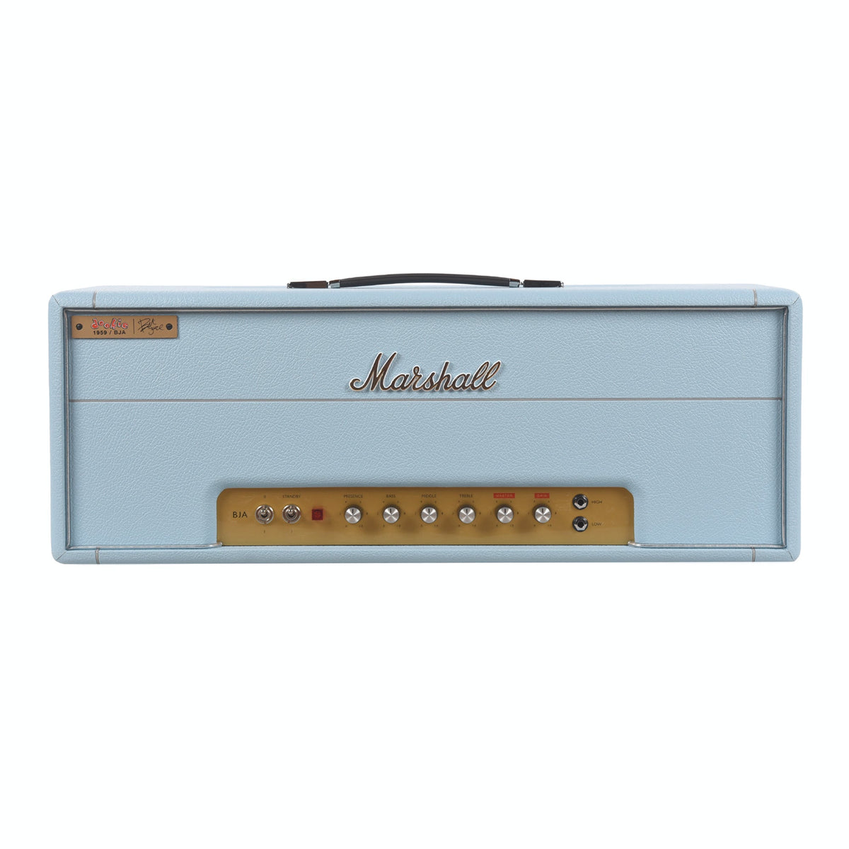 Marshall 1959BJA Billie Joe Armstrong Signature 100w Handwired Tube Amp Head Baby Blue - MUSICTONER