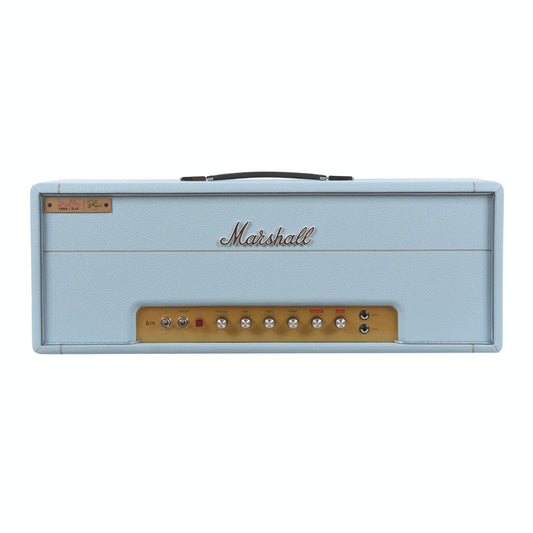 Marshall 1959BJA Billie Joe Armstrong Signature 100w Handwired Tube Amp Head Baby Blue - MUSICTONER