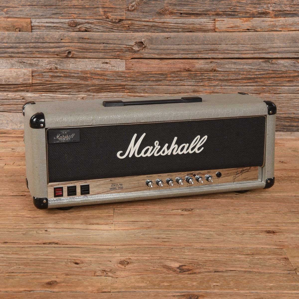 Marshall Model 2550 Silver Jubilee 2-Channel 50-Watt Guitar Amp Head 1980s - MUSICTONER
