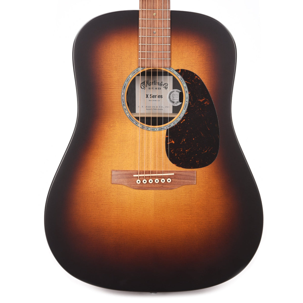 Martin D-X2E Spruce/Ziricote Pattern HPL Burst - MUSICTONER