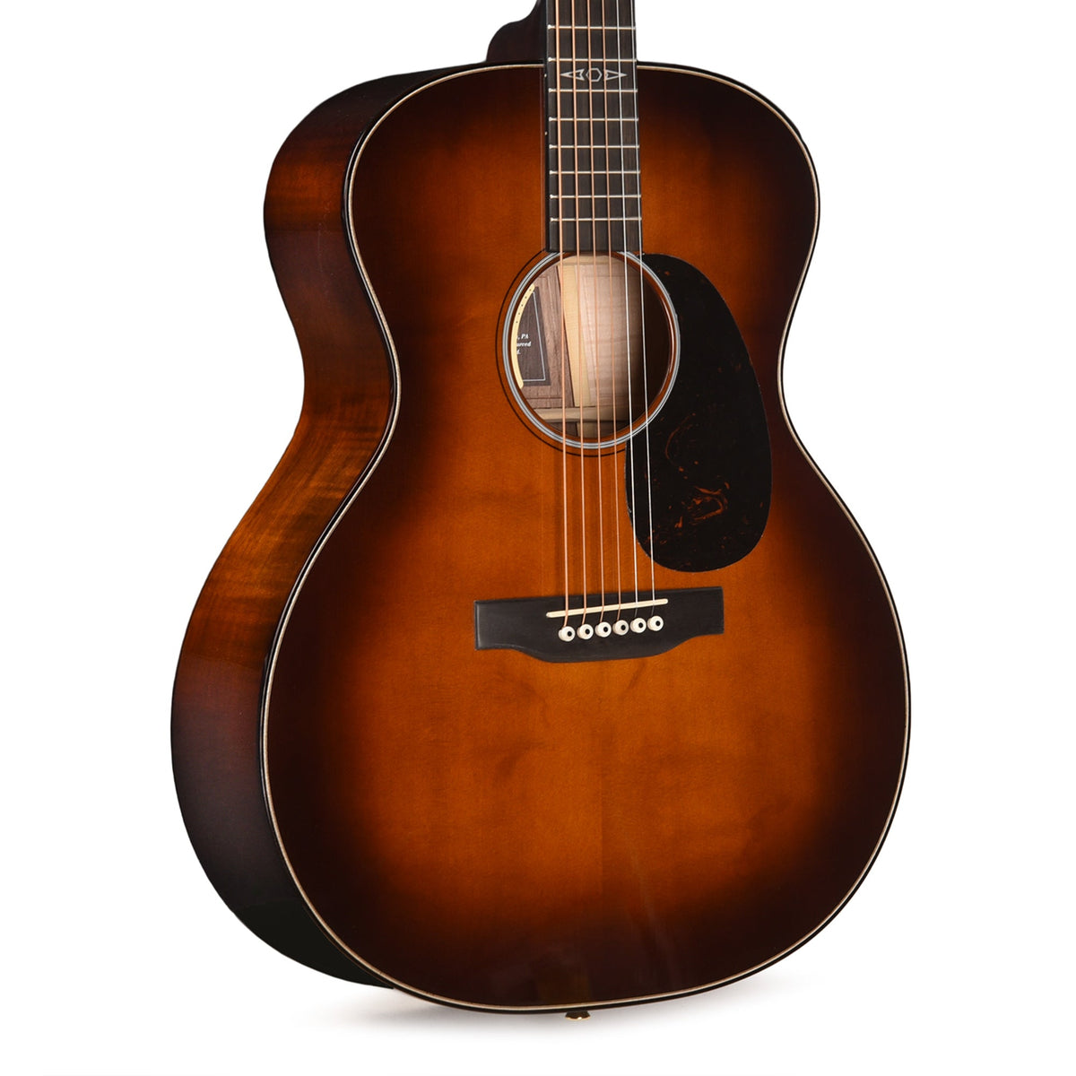 Martin Certified Wood Series GPE Inception Maple Cutaway European Spruce/Flamed Maple Amber Fade Sunburst - MUSICTONER