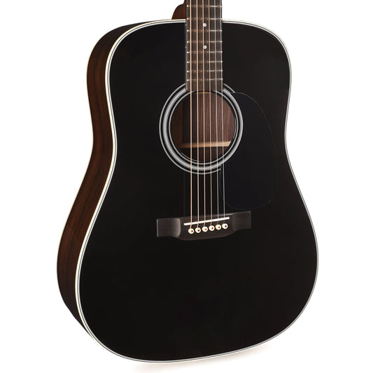 Martin Custom Shop 28-Style Dreadnought VTS Sitka Spruce/East Indian Rosewood Black Top - MUSICTONER