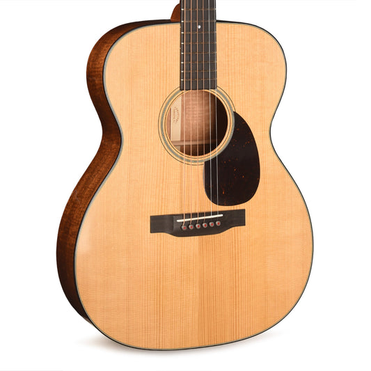 Martin Custom Shop OM-18 Style Auditorium Adirondack Spruce VTS/Flamed Mahogany Natural Vintage Gloss - MUSICTONER