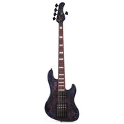 Mayones Jabba Custom 5 Eye Poplar 3A/Swamp Ash Trans Dirty Purple Blue Burst - MUSICTONER