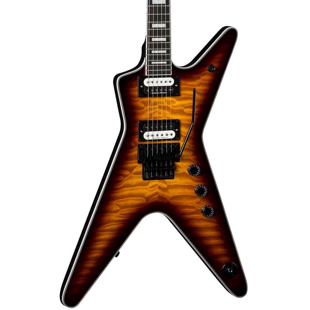 Dean Guitars ML Select Floyd Quilt Maple Top Electric Guitar - Trans Brazilia