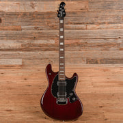 Music Man BFR Baritone StingRay Transparent Oxblood 2024 - MUSICTONER