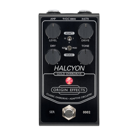 Origin Effects Special Black Edition Halcyon Gold Overdrive Pedal - MUSICTONER