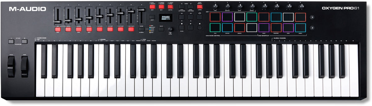 M-Audio Oxygen Pro 61 - 61-Key USB MIDI Performance Controller