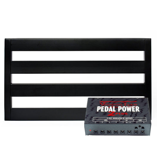 Pedaltrain Classic 1 Pedalboard w/Soft Case Bundle w/ Voodoo Lab Pedal Power 2 PLUS Power Supply - MUSICTONER