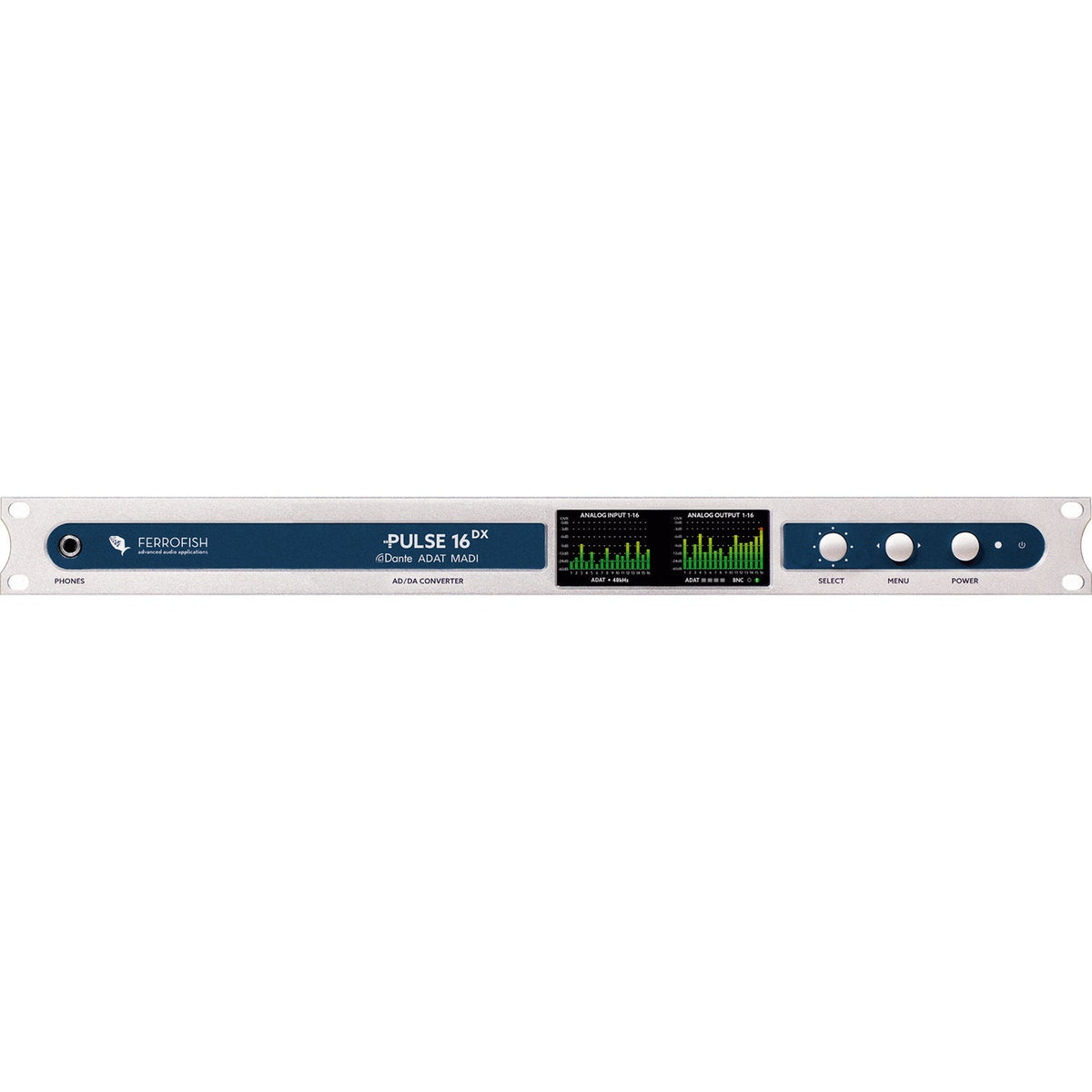 Ferrofish Pulse 16 DX - 16x16 AD/DA and Dante/MADI/ADAT Converter