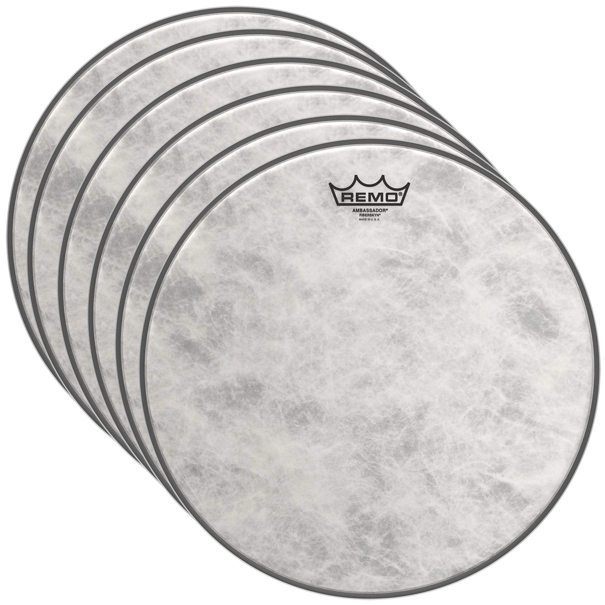 Remo 18" Ambassador Fiberskyn Drumhead (6 Pack Bundle) - MUSICTONER
