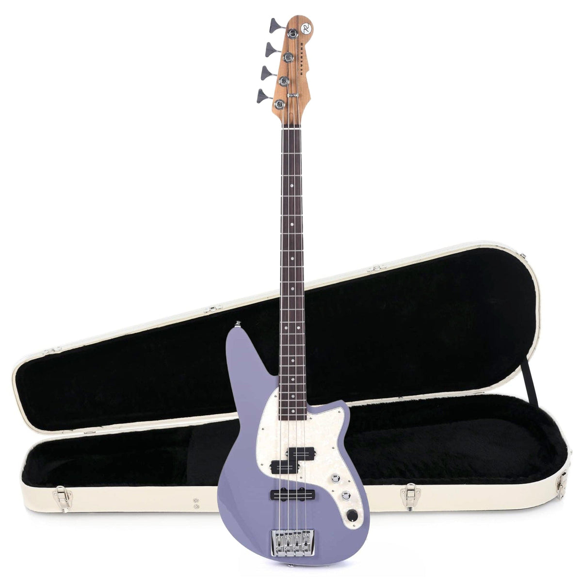Reverend Decision P Bass Periwinkle Hardshell Case Bundle - MUSICTONER