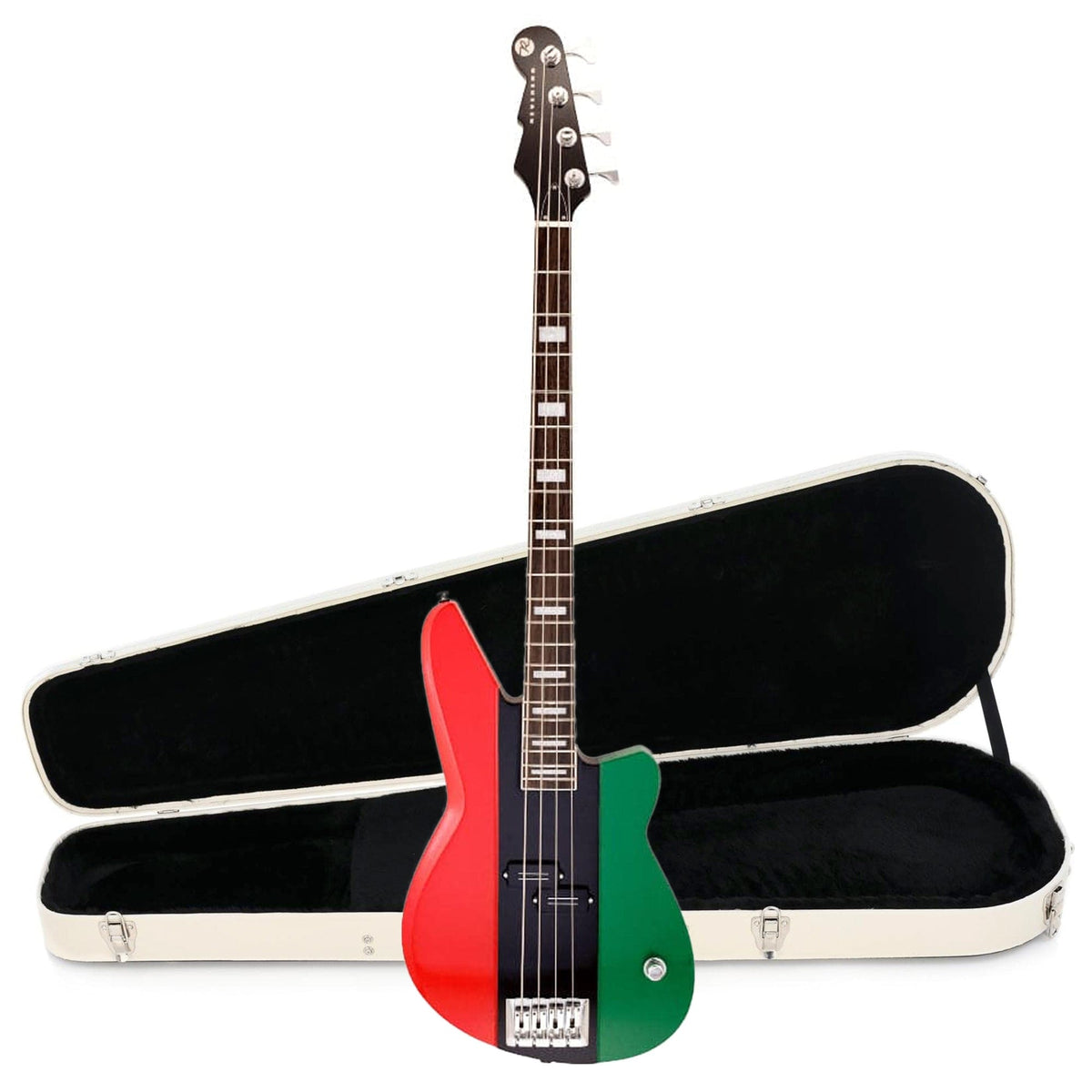 Reverend Meshell Ndegocello Fellowship Flag Bass Hardshell Case Bundle - MUSICTONER