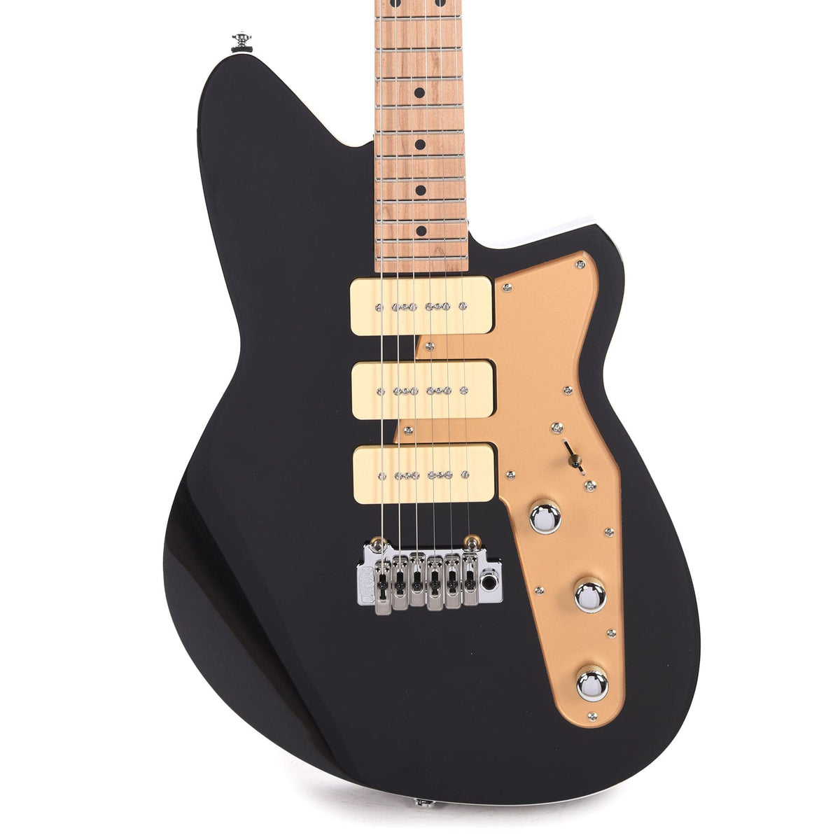 Reverend Jetstream 390 Midnight Black - MUSICTONER