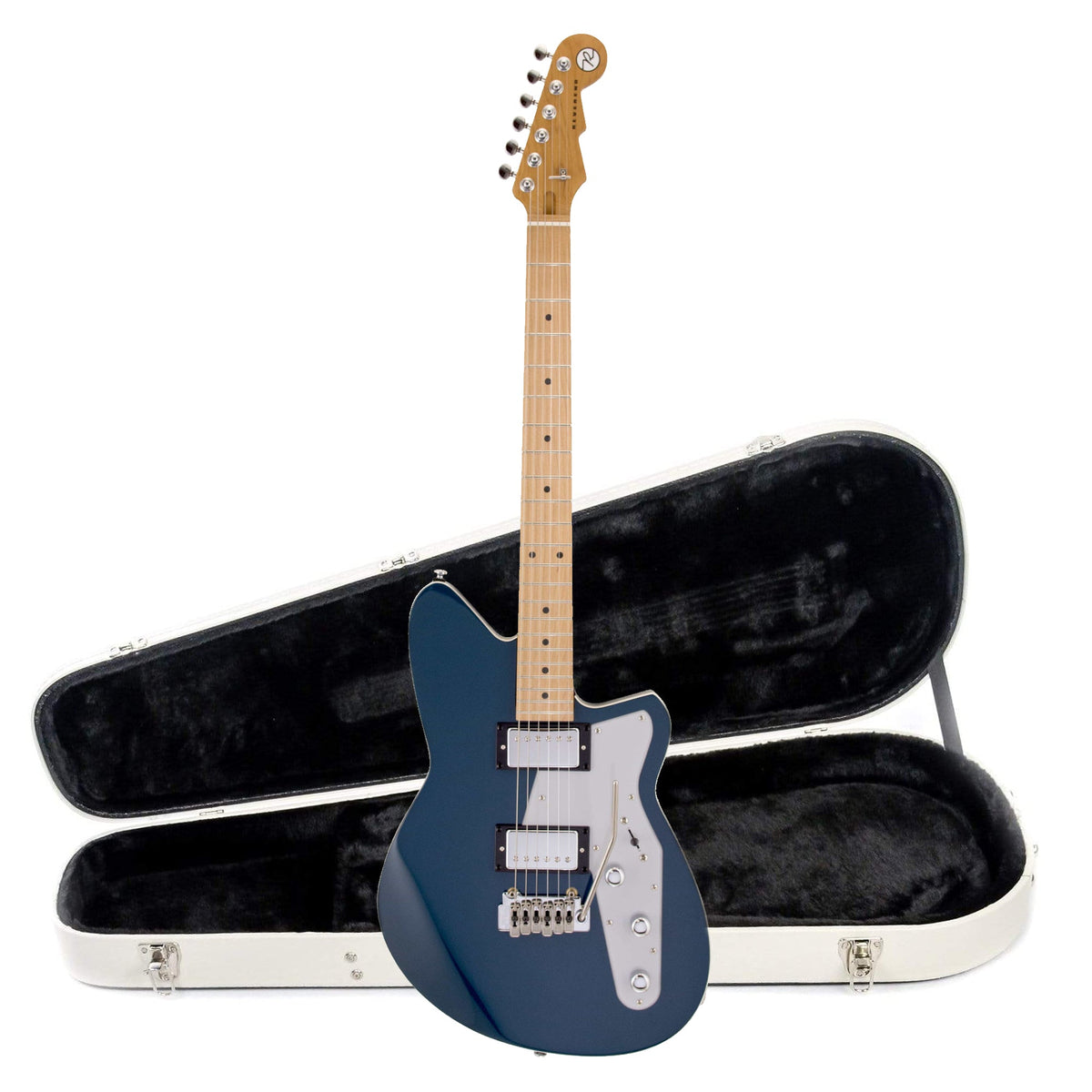 Reverend Jetstream HB High Tide Blue Hardshell Case Bundle - MUSICTONER