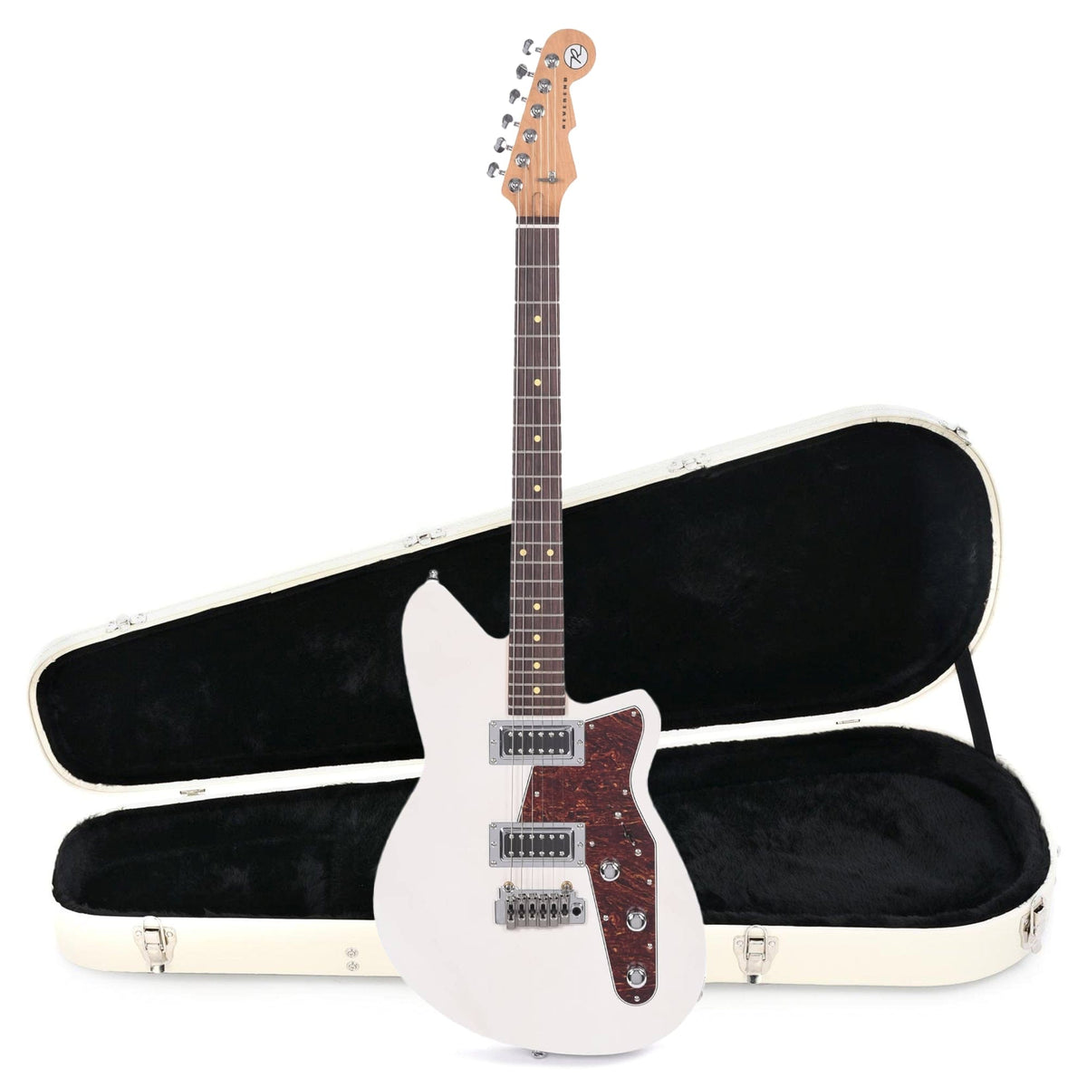 Reverend Jetstream RB Trans White Hardshell Case Bundle - MUSICTONER