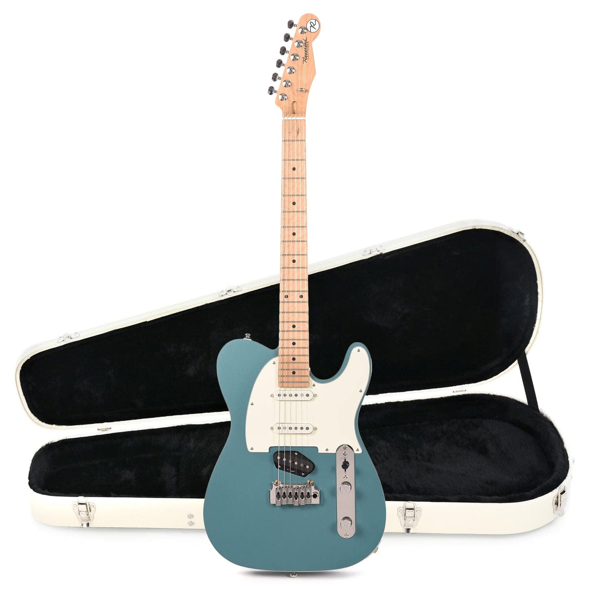 Reverend Pete Anderson Eastsider S Satin Deep Sea Blue Hardshell Case Bundle - MUSICTONER