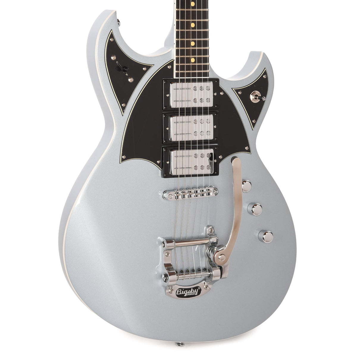 Reverend Reeves Gabrels Spacehawk Supreme Electric Guitar Metallic Silver Freeze - MUSICTONER