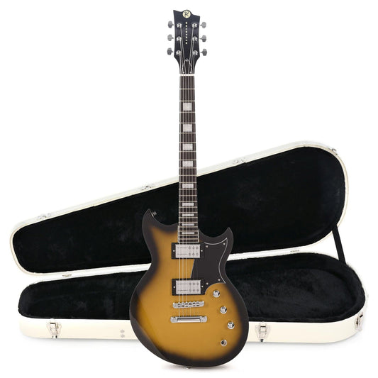 Reverend Sensei RA Venetian Gold Burst Hardshell Case Bundle - MUSICTONER