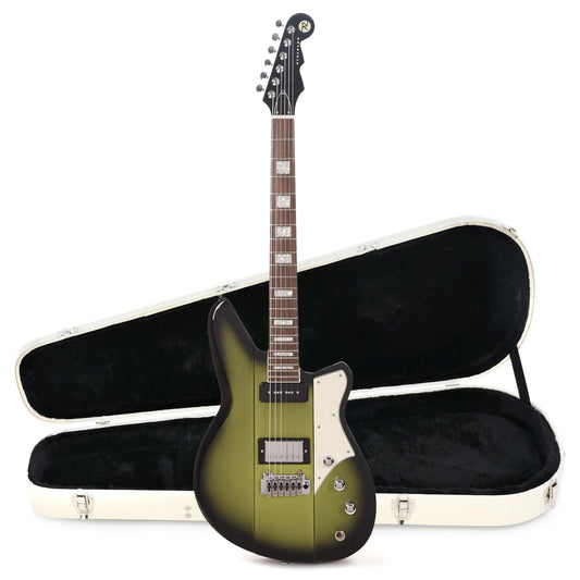 Reverend Warhawk Double Agent W Avocado Burst Hardshell Case Bundle - MUSICTONER