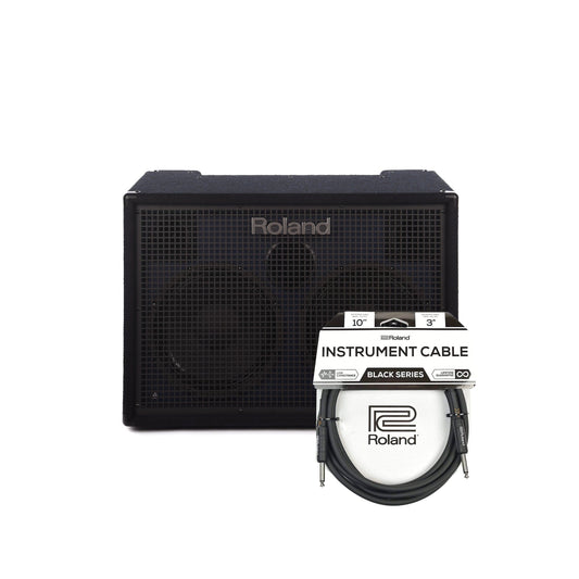 Roland KC-990 Stereo Mixing Keyboard Amplifier 320W (160W+160W) and (1) Cable Bundle - MUSICTONER