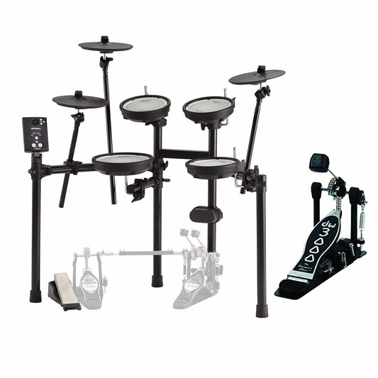 Roland TD-1DMK V-Drums Electronic Drum Set Bundle w/Bass Drum Pedal & Throne - MUSICTONER