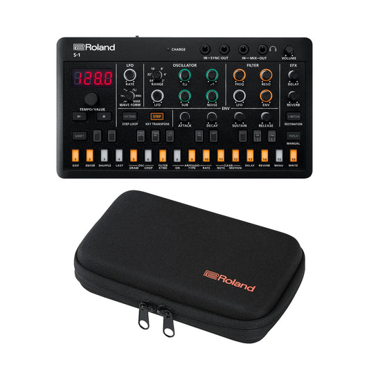 Roland AIRA Compact S-1 Tweak Synth Sound Module and Carry Case Bundle - MUSICTONER