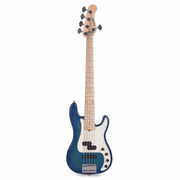 Sadowsky MetroLine 21-Fret Hybrid PJ Bass 5-String Swamp Ash Body Bora Blueburst Transparent Satin - MUSICTONER
