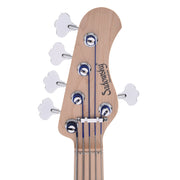 Sadowsky MetroLine 21-Fret Hybrid PJ Bass 5-String Swamp Ash Body Bora Blueburst Transparent Satin - MUSICTONER