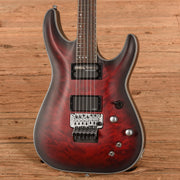 Schecter C-1 Platinum FR S Sustainiac Crimson Red Burst Satin 2024 - MUSICTONER