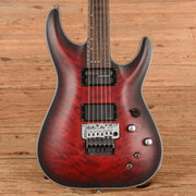 Schecter C-1 Platinum FR S Sustainiac Crimson Red Burst Satin 2024 - MUSICTONER