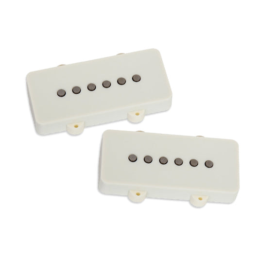 Seymour Duncan Jazzmaster Silencer Hot Pickup Set Parchment - MUSICTONER