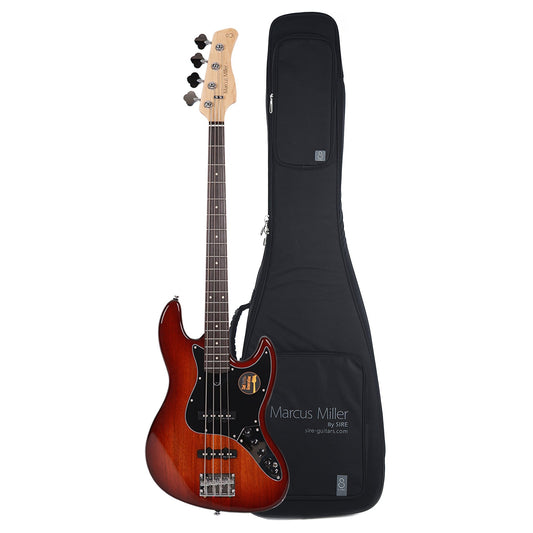 Sire Marcus Miller V3 4-String Tobacco Sunburst (2nd Gen) and Sire Gig Bag Bundle - MUSICTONER