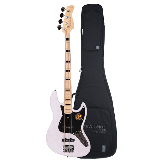 Sire Marcus Miller V7 Vintage Swamp Ash 4-String White Blonde (2nd Gen) and Sire Gig Bag Bundle - MUSICTONER