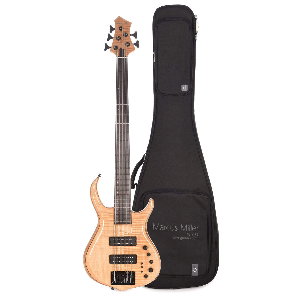 Sire Marcus Miller M7 Swamp Ash/Maple 5-String Natural (2nd Gen) and Sire Gig Bag Bundle - MUSICTONER