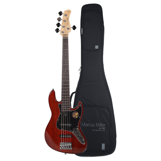 Sire Marcus Miller V3 5-String Mahogany (2nd Gen) and Sire Gig Bag Bundle - MUSICTONER