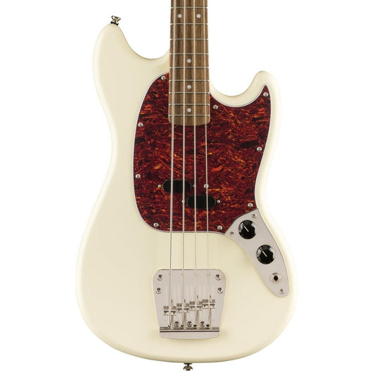 Squier Classic Vibe '60s Mustang Bass Olympic White - MUSICTONER