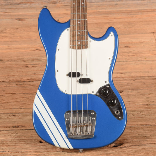 Squier Classic Vibe '60s Competition Mustang Bass Lake Placid Blue with Olympic White Stripes 2023 - MUSICTONER