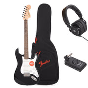 Squier Affinity Series Stratocaster Mustang Micro Pack Black - MUSICTONER