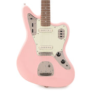 Squier Classic Vibe '60s Jaguar Shell Pink w/Matching Headcap & 3-Ply Mint Pickguard - MUSICTONER