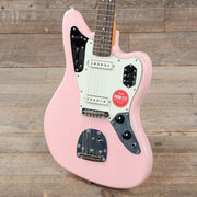 Squier Classic Vibe '60s Jaguar Shell Pink w/Matching Headcap & 3-Ply Mint Pickguard - MUSICTONER